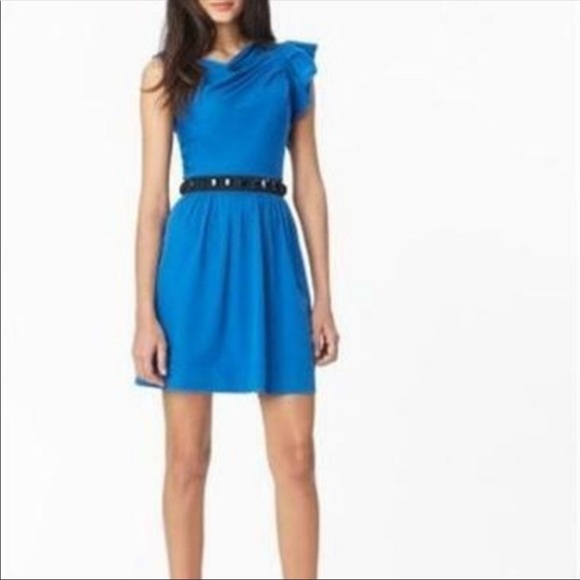 Diane Von Furstenberg Tinned Cobalt Blue Dress 10 - Picture 2 of 5